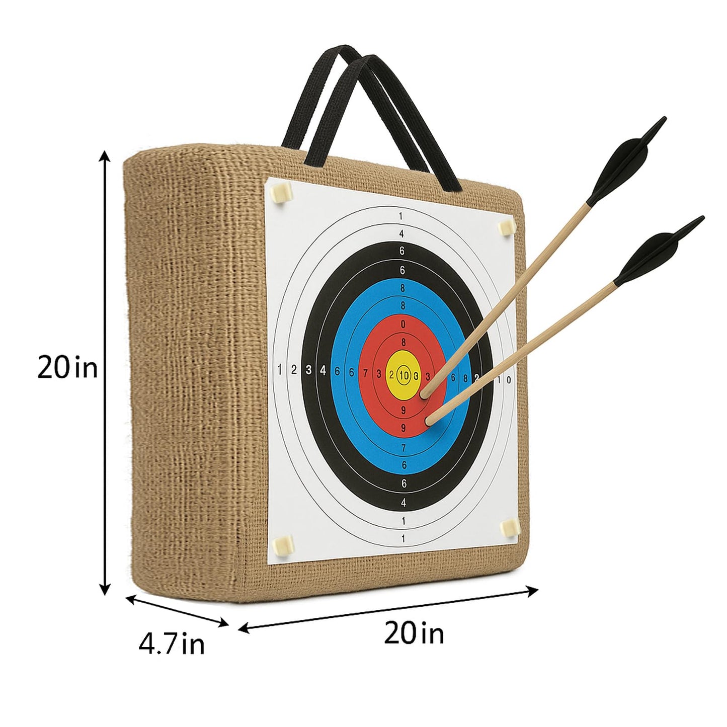 20'' Archery Target – 30-Pack Paper Straw Archery Targets for Backyard Practice, Recurve & Compound Bows, Crossbow Target, Outdoor Sports Archery Accessories