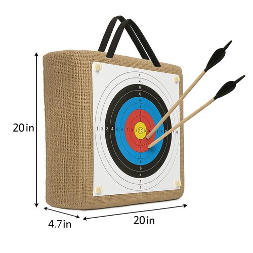 20'' Archery Target – 30-Pack Paper Straw Archery Targets for Backyard Practice, Recurve & Compound Bows, Crossbow Target, Outdoor Sports Archery Accessories