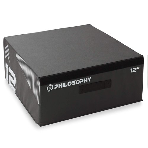 Philosophy Gym 12" Soft Foam Plyometric Box - Jumping Plyo Box for Training and Conditioning