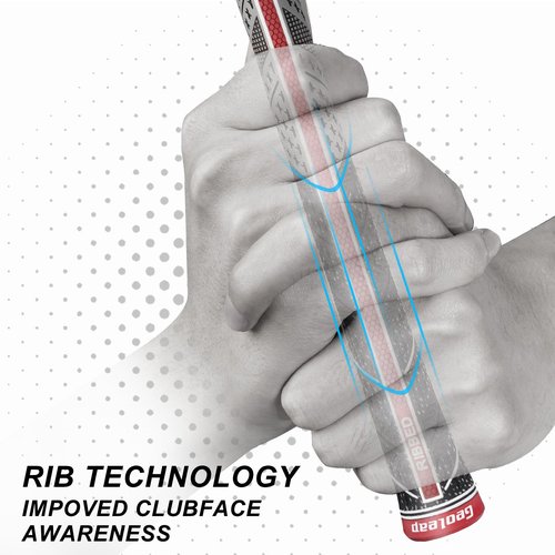 Geoleap Golf Grips Set of 13 - Grips with 15 Tapes and Repair Kits, High Feedback Back Rib Technology, All-Weather Cross Corded Rubber Performance (Grey-Classic, 13 Grips with 15 Tapes)