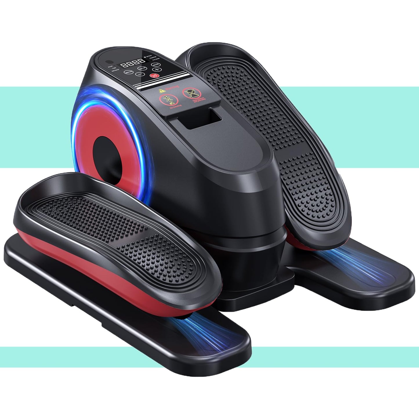 16 Levels Speed Under Desk Elliptical Machine, Electric Ellipse Leg Exerciser As Seen On TV, Forward & Reverse Direction,Quiet and Fully Assembled, Upgraded Safety Power Switch