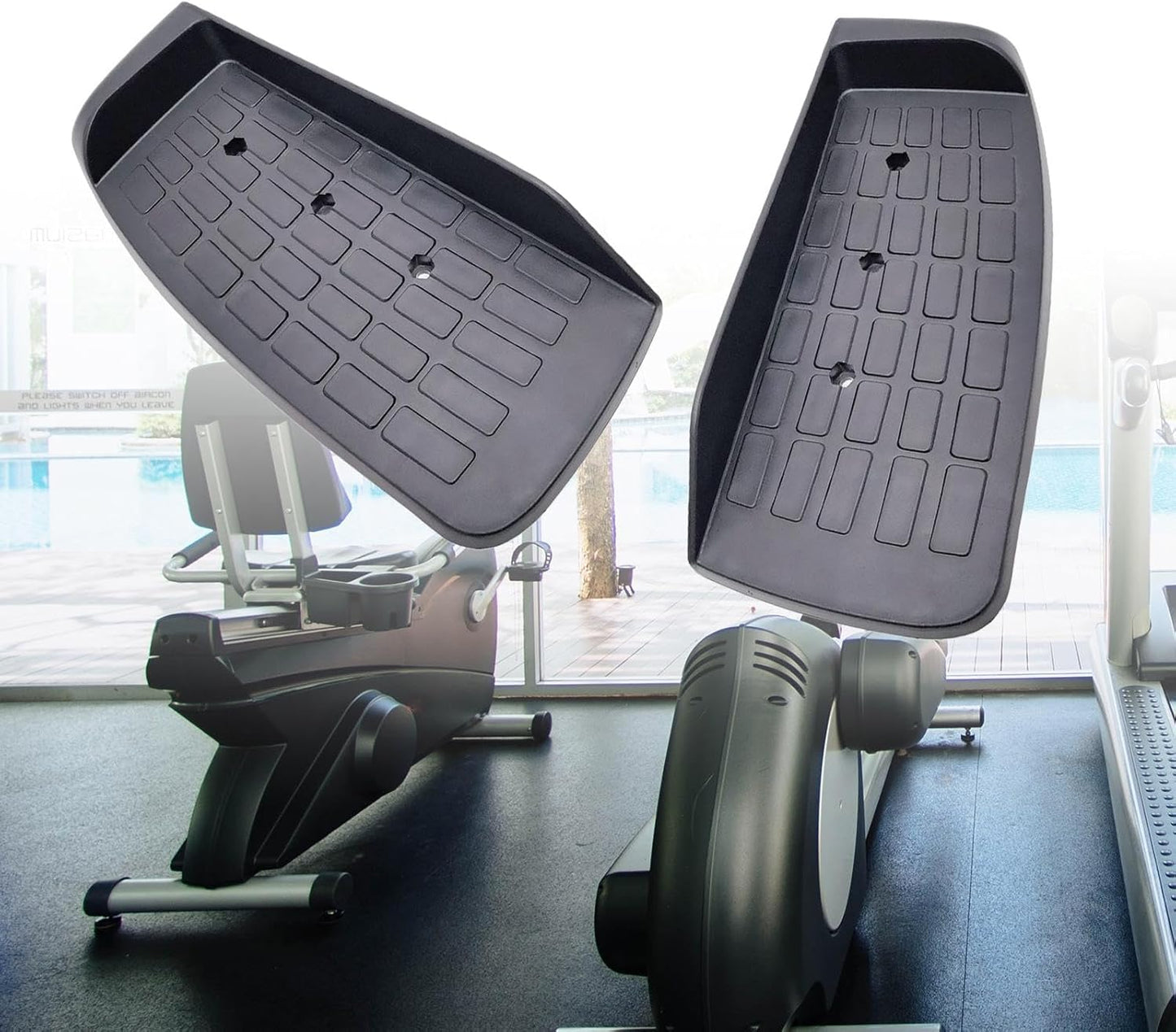 1 Pair Elliptical Machine Foot Pedals Fitness Equipment Pedals Simple to Install Elliptical Pedals for Exercise Parts
