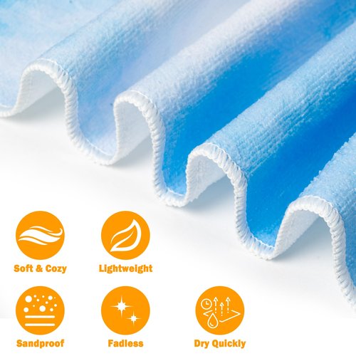 Large Beach Towel - Giraffe Beach Towel with Carry Bag, 30'' x 60'' Giraffe With Sunglasses Microfiber Absorbent Sand-Free Quick Dry Bath Towels Blanket for Sport Summer Outdoor Swim Camping Travel