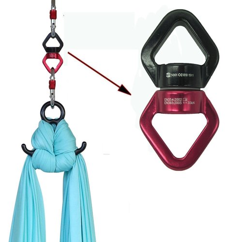 Dasking Aerial Silk Dance Hardware kit for Acrobatic Flying Dance Rescue 8 & Swivel & Carabiners Yoga Slings for Yoga Equipment