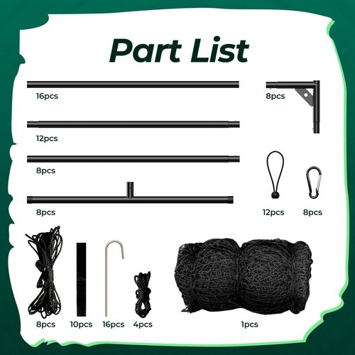 Upgrade 40 FT Batting Cage Net and Frame, Pro 40 Foot Baseball and Softball Batting Cages with Pitching Machine Hole for Backyard