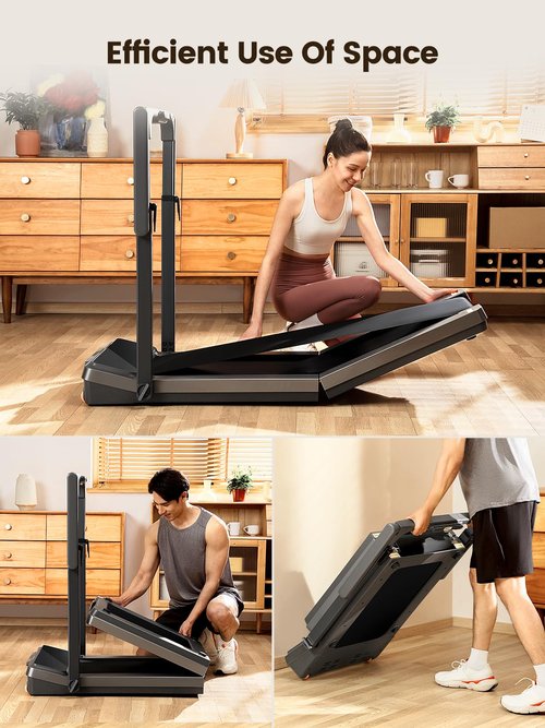 WALKINGPAD Z3 Foldable Walking Treadmill for Home Office Compact Under Desk Treadmill with EasyView Display, Shock Absorption, Fully Assembled (Z3 Hybrid+)