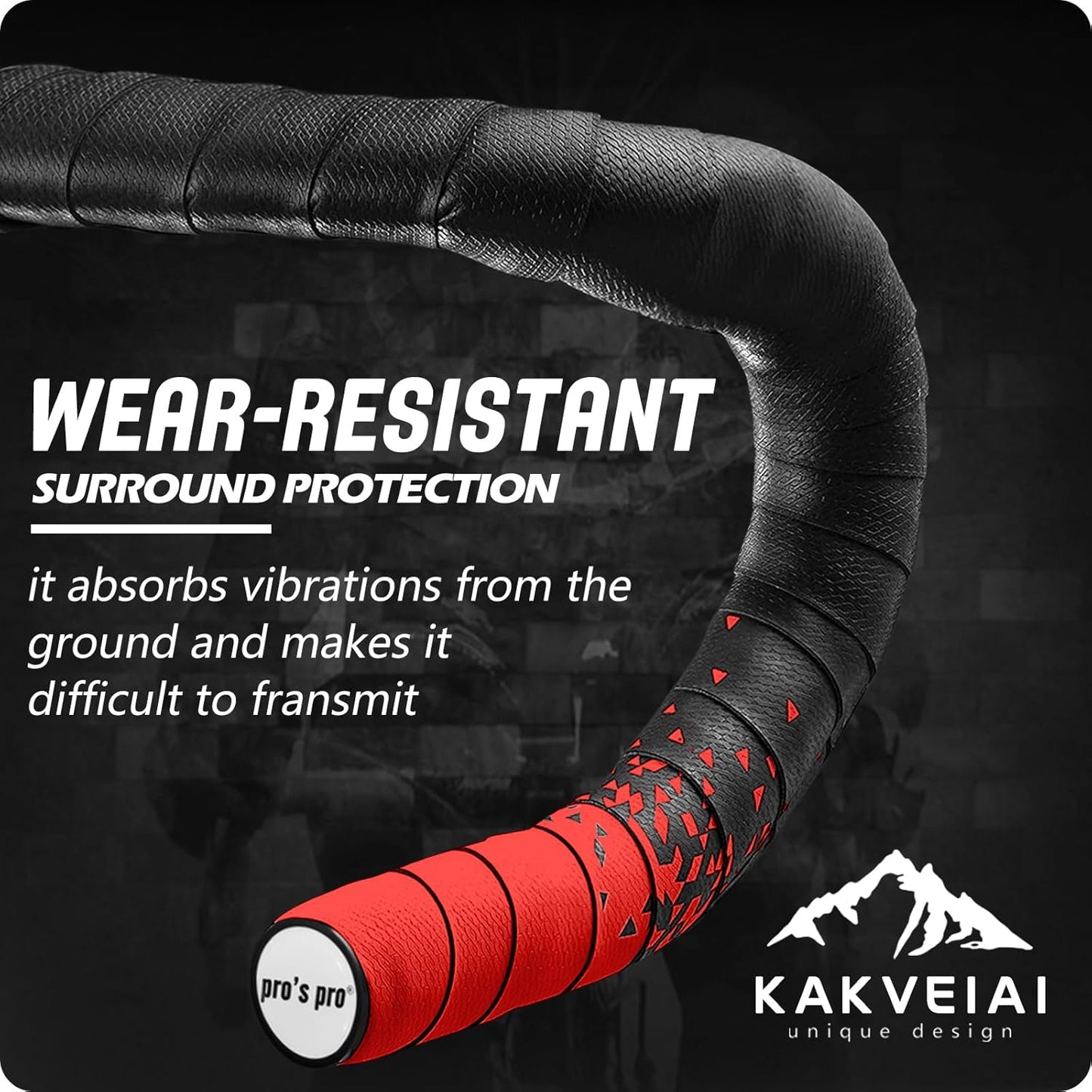 2pcs Bicycle Bar Tape, Bike Handlebar Tape, Road Bicycle Handlebar Tape, Cycling Grip Tape, with 4pcs Handlebar End Plugs, Soft Comfortable, Wear Resistant, Black