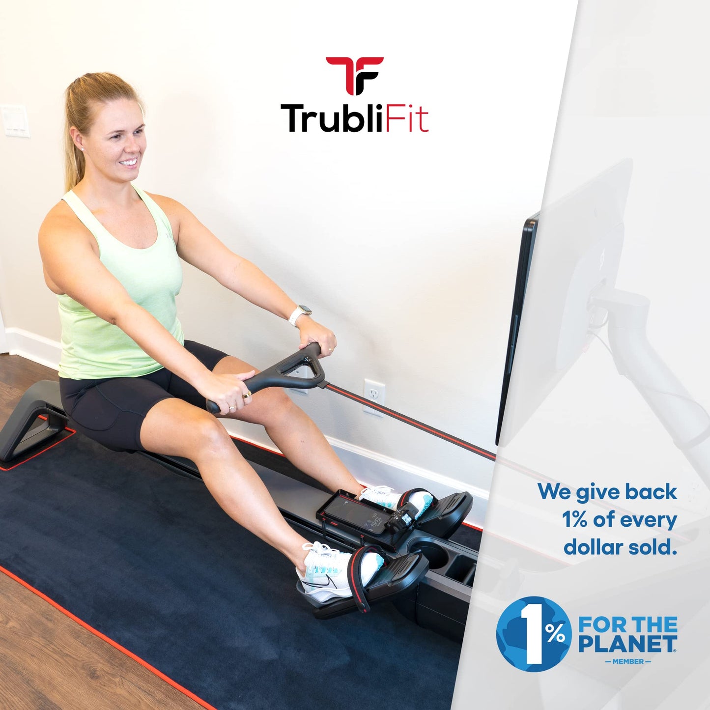 Mat Sweat Towel for Original Peloton Row and Cross Training Row+ - Custom Floor Mat for Peloton Rower - Accessories for Peloton - Keep Your Floor Clean of Sweat - Reversible Design