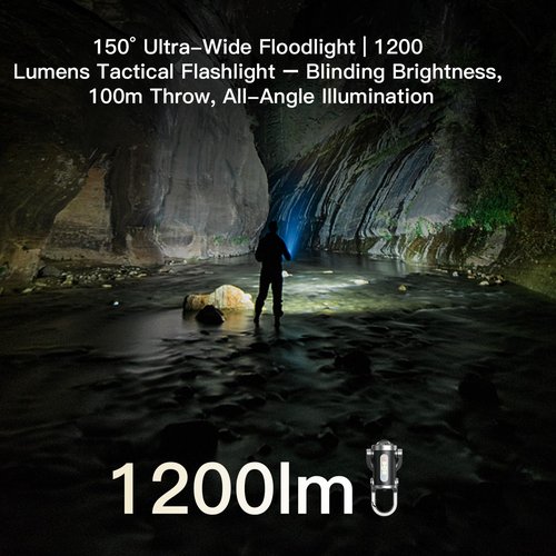 BudaTao Emergency PowerBank Keychain Flashlight(3 in 1), Rechargeable 500 Lumens EDC Tool with Red/Blue Strobe, 1000mAh USB-C Charging, IPX7 Waterproof, Portable Flashlight for Emergencies