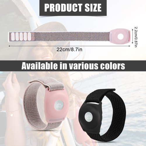 2pcs Holder for Princess Cruise Medallion, Adjustable Watch Holder for Princess Medallion Comfortable Wrist Bands with Magic Adhesive Bracelet for Princess Medallion Accessories for Men Women