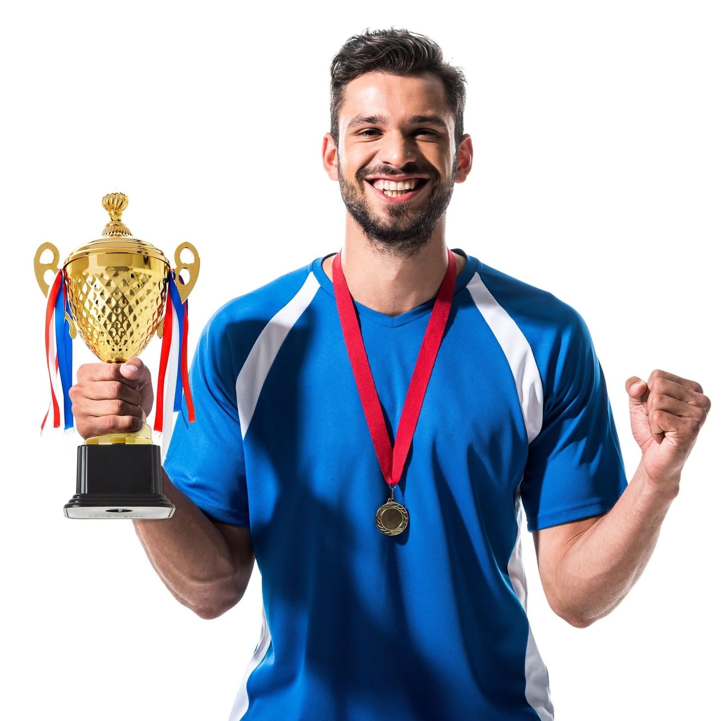 Juvale Large Gold Trophy Cup for Sports Championships, Tournaments, Award Competitions, Spelling Bee (15.2 x7.5 x 4.75 in) - Trophy Award