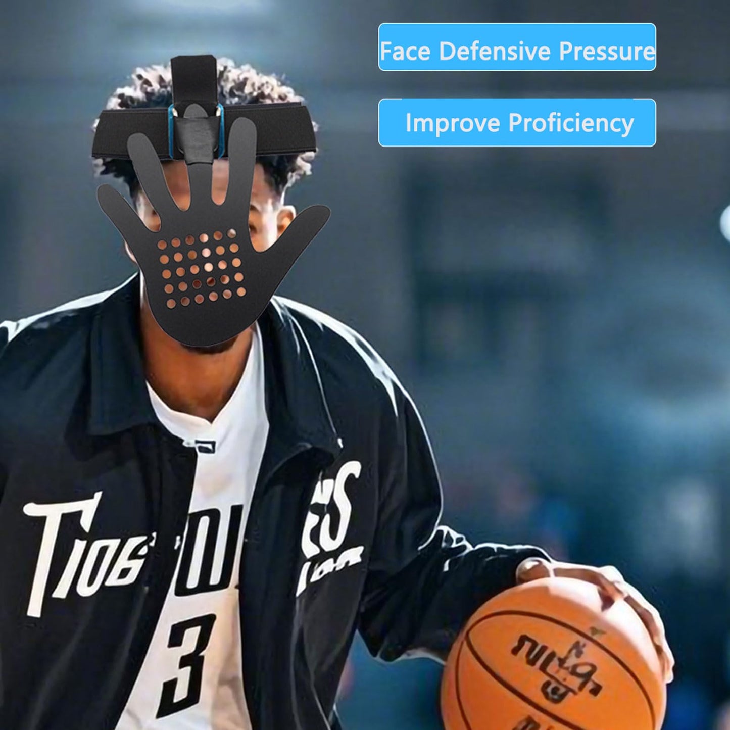 (1PCS) Basketball Mask - Face Guarding Shooting Defensive & Eye-Blocking Training Mask for Basketball Game Equipment, Defensive Practice