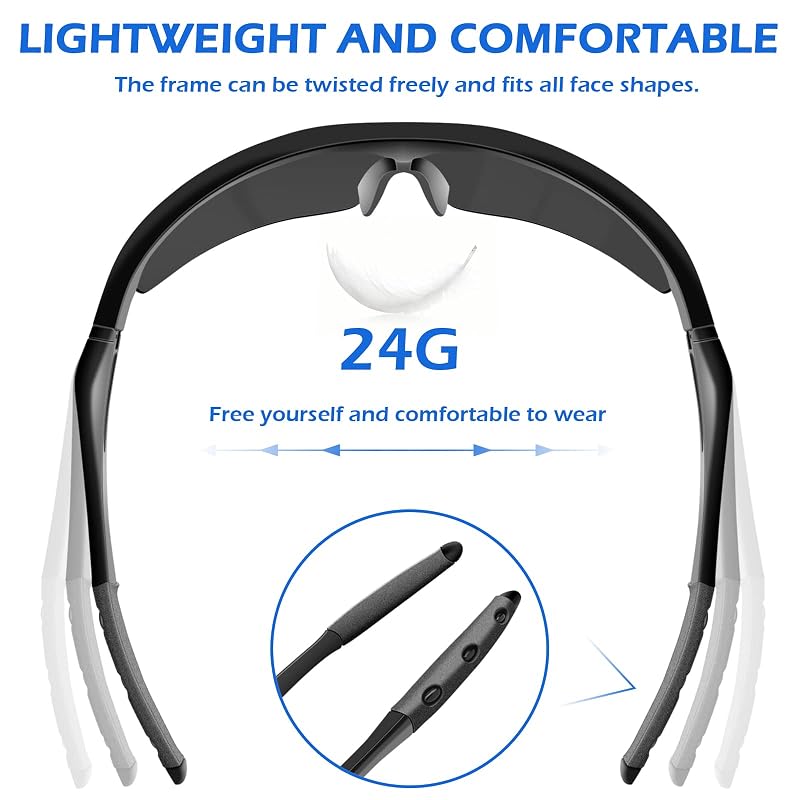 6 Pack Anti-Fog Safety Glasses – ANSI Z87+ Impact & Scratch Resistant, Grey Lens