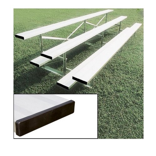 TACVPI Aluminum Bleachers, 3 Rows 30-Seater 15ft Without Fencing