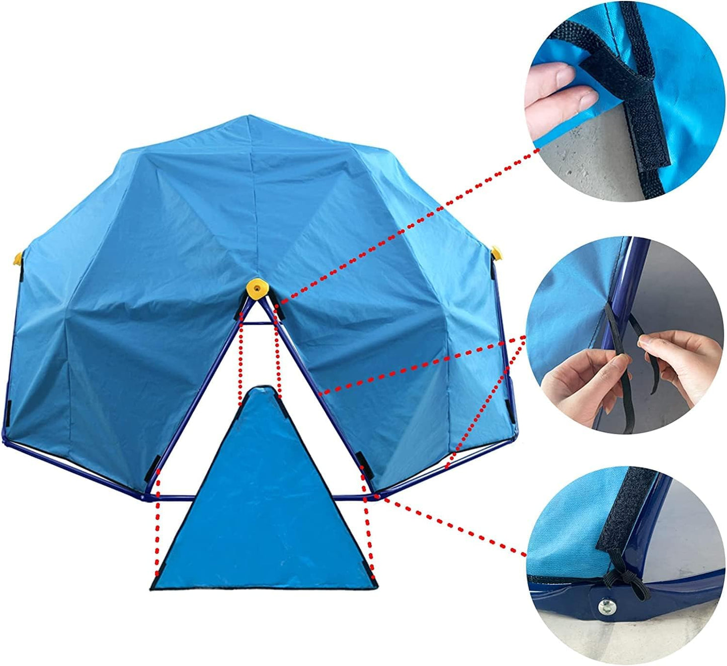10FT Dome Climber Canopy, Climbing Dome Tent for Kids Outdoor to Protect Your Dome in All Weather Condition