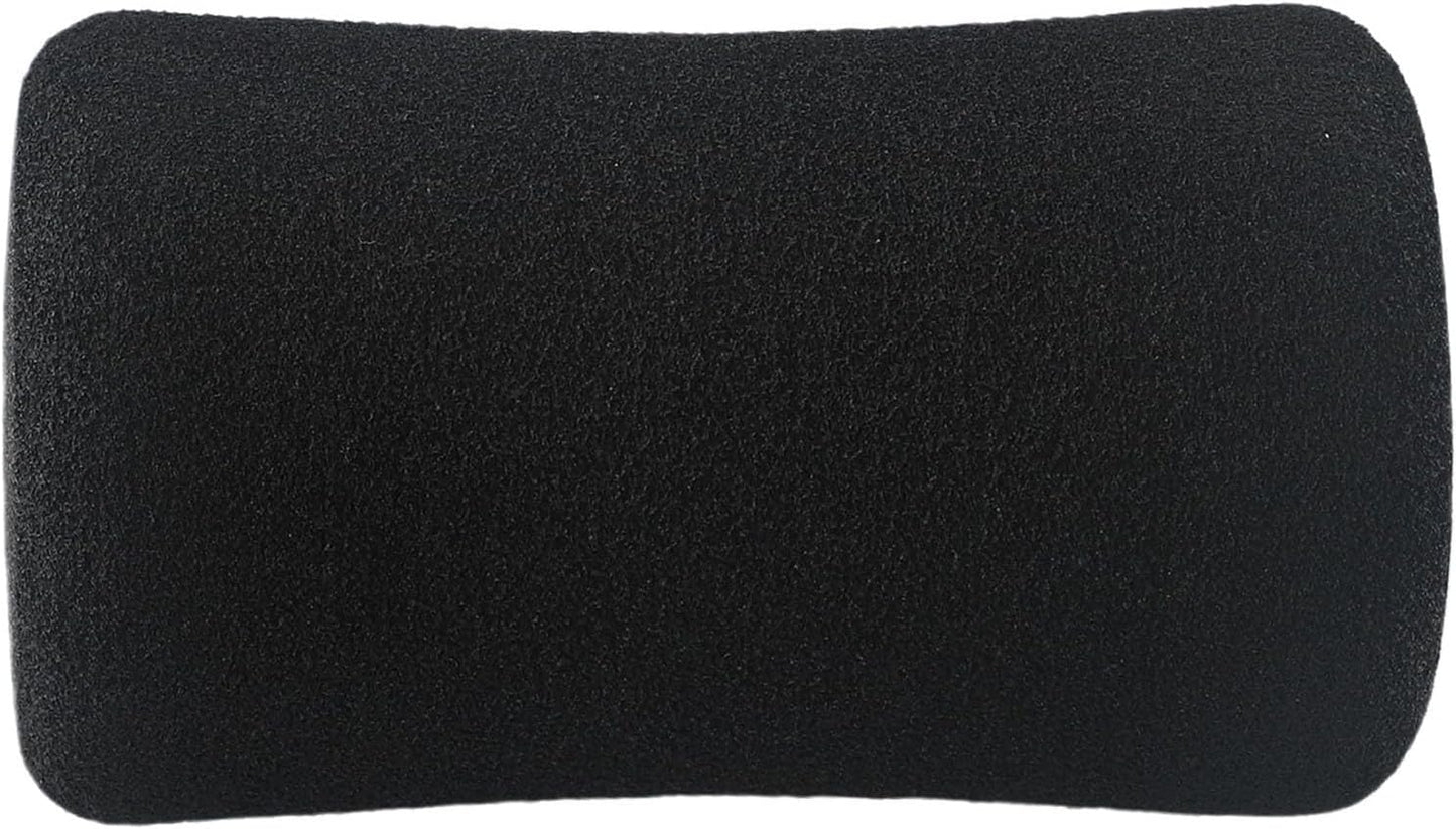 2 Piece Foam Foot Pads Rollers Replacement Kit for Weight Machines Leg Extension Home Gym Equipment High Density Comfortable Non-Deforming 5.12 Inch Black Exercise Accessories(20 * 70 * 120mm)