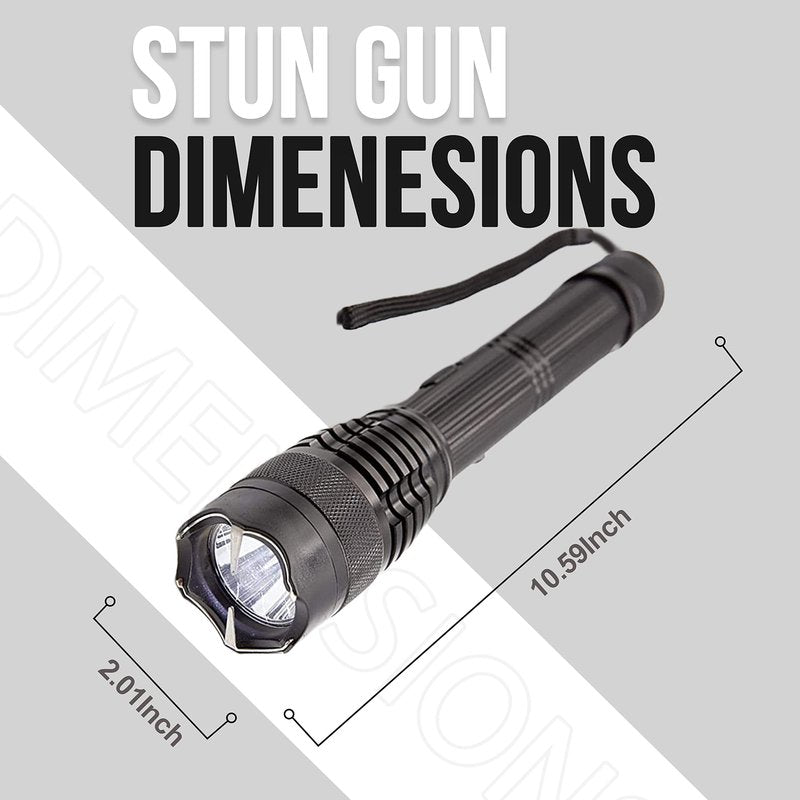 Avenger Defense 2-in-1 Stun Gun Flashlight - Rechargeable Self-defense Tool for Men & Women, Compact Shockwave Tactical Stun Gun with Flashlight, 9,000V, Multiple Light Modes, Holster & Charging Cable