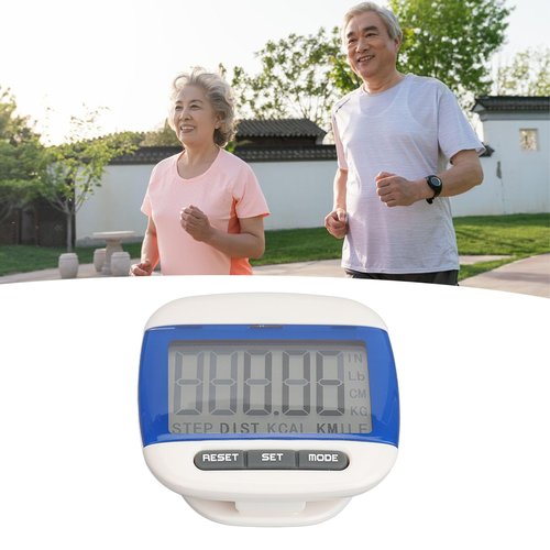 Sport Walking Pedometer with Clips Pedometer for Walking Accurate Step Counter, Walking Distance Miles or Km, Calorie Counter for Seniors Adults Exercise