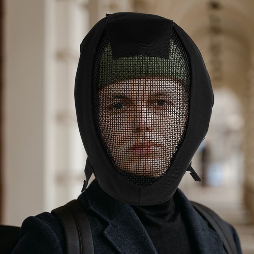 VICASKY Black Metal Mesh 1pc Helmet Operation Gear Steel Fencing Mask Masks Activity Archery Guard Attack Field Black Hema Protector Breathable Built Mesh Accessories Full and for Cover Fencing Gear