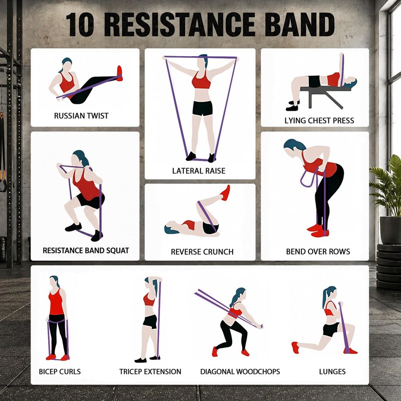LEEKEY Pull Up Assistance Bands,Muit Levels Resistance Bands for Senior/Adults,Exercise Bands with Door Anchor, Strength Bands for Fitness Training, Physical Therapy,Home Gym Workouts