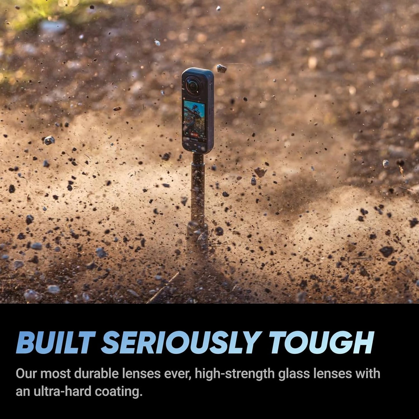 Insta360 X5 - Waterproof 8K 360° Action Camera, Leading Low Light, Invisible Selfie Stick Effect, Rugged and Replaceable Lens, 3-Hour Battery, Built-in Wind Guard, Stabilization, Triple AI Chip Design