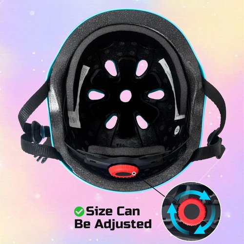 Nattork Kids Helmet Protective Gear, Removable Liner for Multi-Sports Skateboard, Skates, Bike, Scooter Teal Age 9-15 Youth Adults