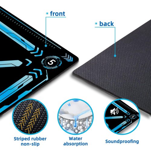 Soccer Training Mat, Soccer Training Equipment Includes Premium Anti-Slip Soccer Socks Improve Agility and Coordination,Anti-Slip Silent Absorption Football Footwork Mat