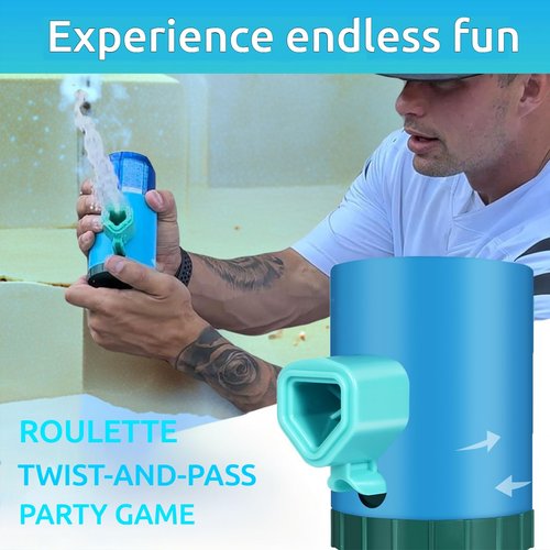 Beer Roulette Drinking Game - Thrilling Twist & Pass Party Fun,Randomized Beer Shotgun, Fun Bachelor Party Gift for Tailgate BBQ Pregame or Funny White Elephant