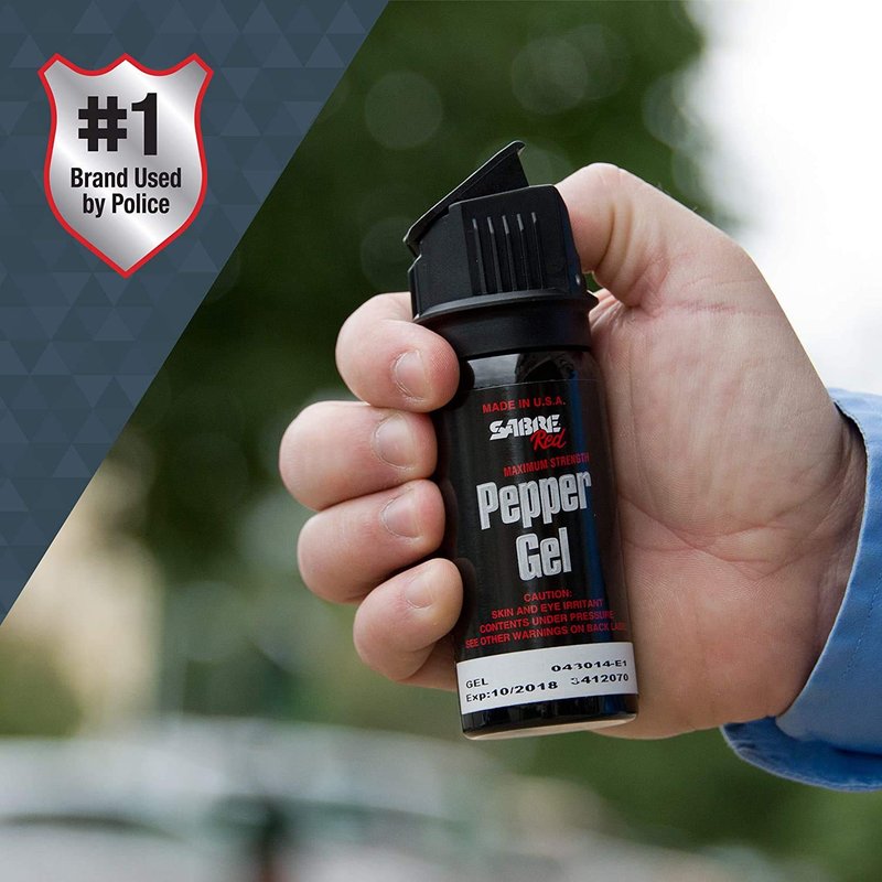 Sabre Red, Tactical Series - Pepper Gel OC Spray w/Belt Clip (1.8 oz)