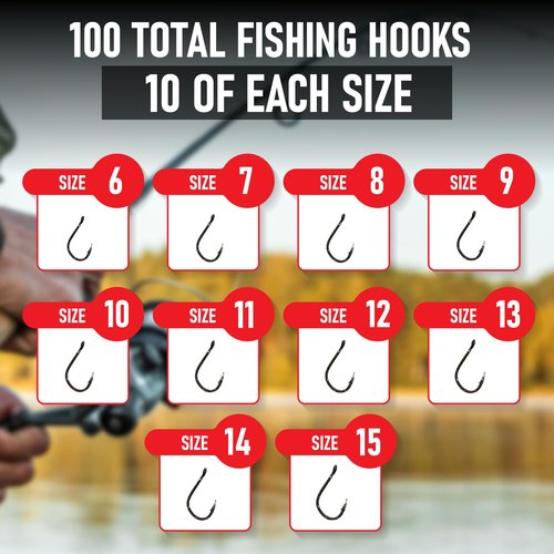 Fishing Hooks Freshwater - Trout - Crappie - Bluegill - Bass - Panfish - Walleye - Perch - Sunfish