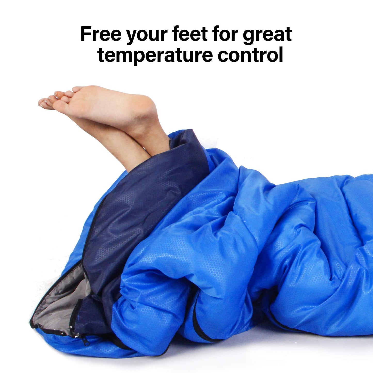 BISINNA Sleeping Bag with Pillow - 4 Season Backpacking Sleeping Bag Lightweight Waterproof Warm and Washable for Adults, Kids, Women, Men's Outdoors Camping, Hiking, Mountaineering(Right Zipper)