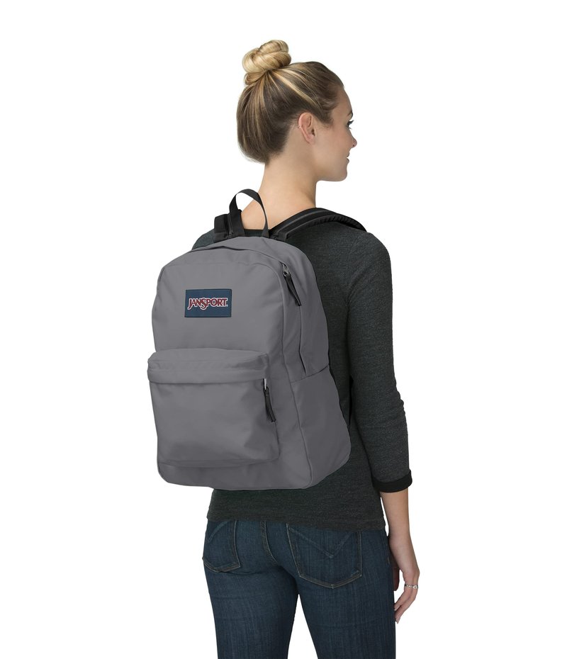 JanSport SuperBreak One Backpacks - Durable, Lightweight Bag with 1 Main Compartment, Front Utility Pocket with Built-in Organizer - Premium Backpack, Graphite Grey