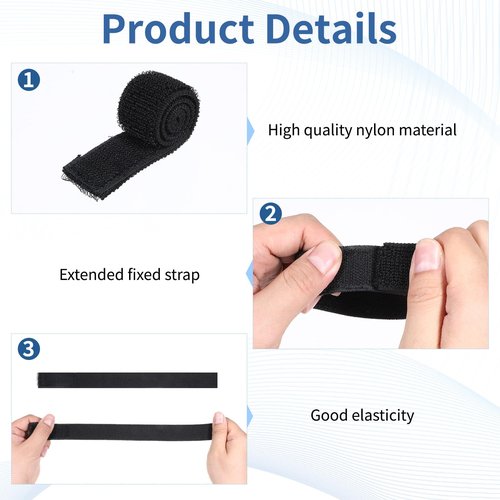 8 PCS Boot Straps for Cowboy Boots, Black Cowboy Boot Straps, Elastic Boots Blousers Military Bands, Adjustable Blousers Strap Military for Hunting, Gardening, Hiking, Cycling, Fishing, Army Uniforms
