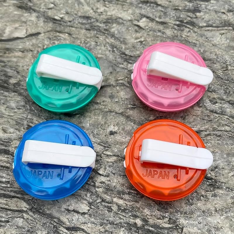 Golf Score Counter 4-Pack – Mechanical Clip-On Stroke Counter w/ One-Press Reset, No Battery