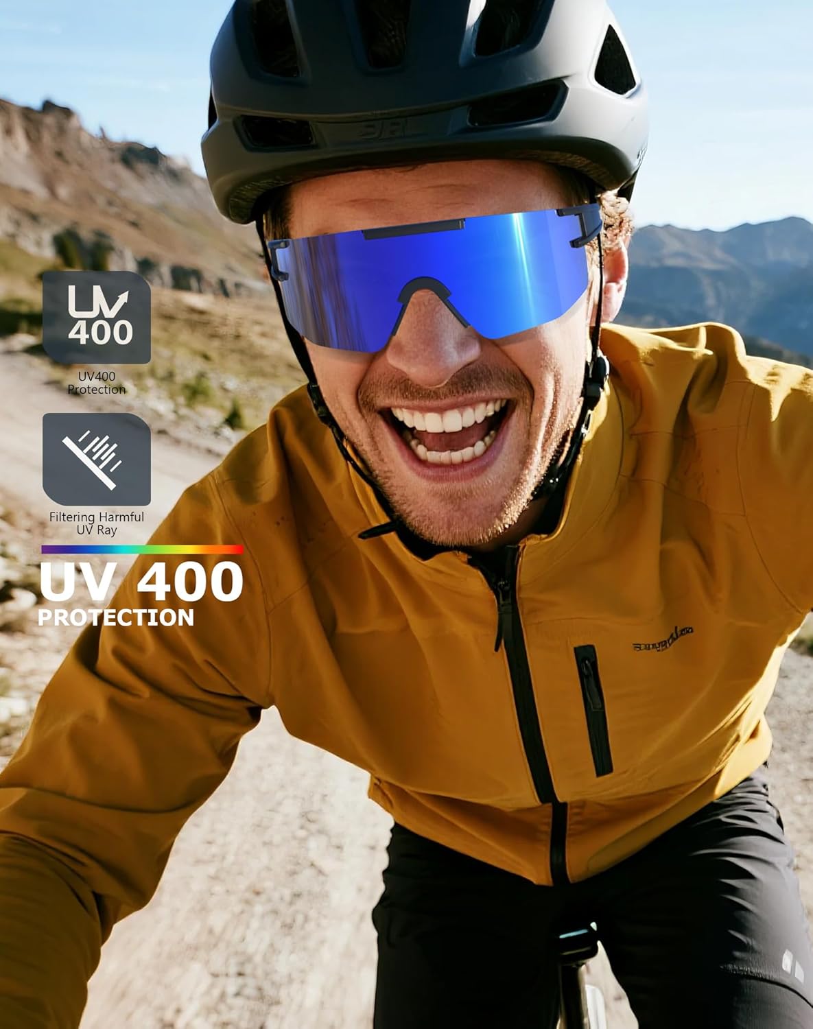 KALIYADI Polarized Sports-Sunglasses Men Running-Sunglasses: Cycling Sun Glasses Women UV400 Driving Fishing 3packs
