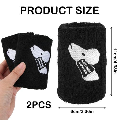 Kettlebell Wrist Guards, Shock Absorbing Wrist Band Protection with Plastic Support, Soft Sweat Absorbent Material Sleeve Athletics Sweatband, Workout Strength Training Weightlifting (1 Pair)