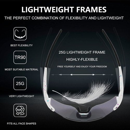 OULAIQI Cycling Sunglasses for Cycling Men Women Baseball Glasses 1 Lens