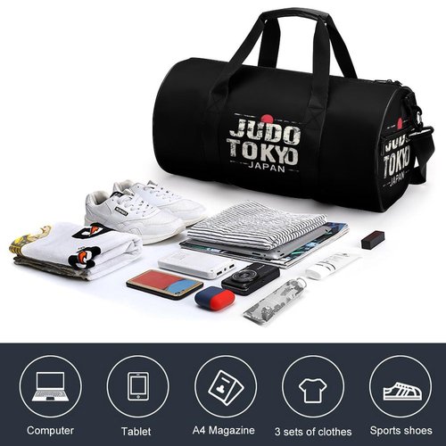 Judo Tokyo Japan Gym Bag for Men Women Duffle Bags Travel Tote
