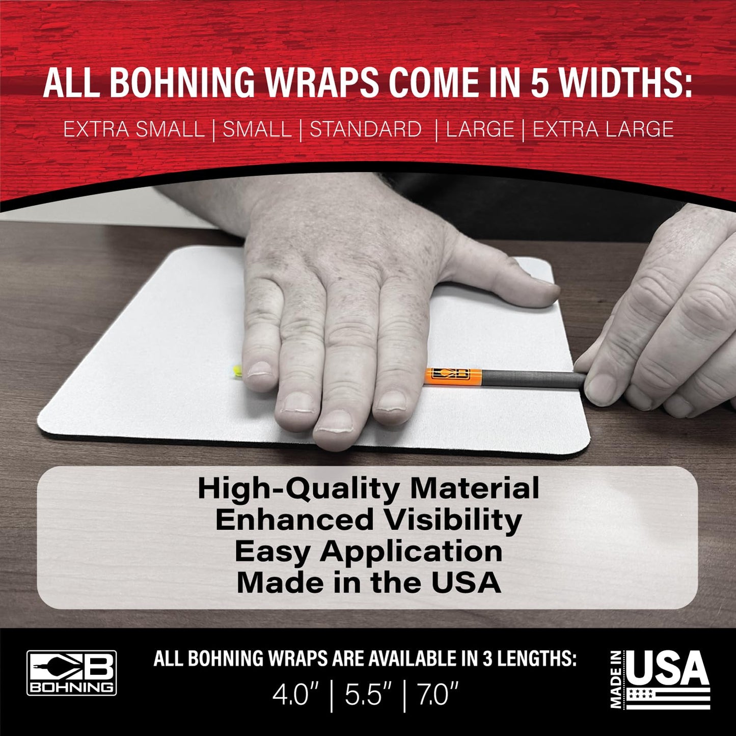 Bohning 4" Solid Arrow Wraps, X-Large, Purple