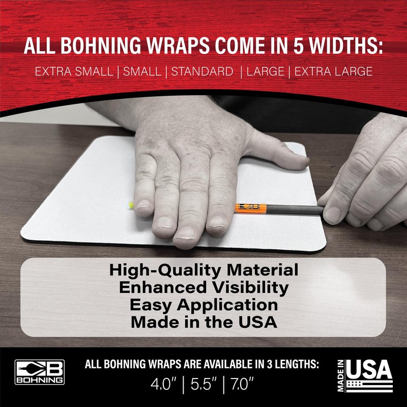 Bohning 4" Solid Arrow Wraps, X-Large, Purple