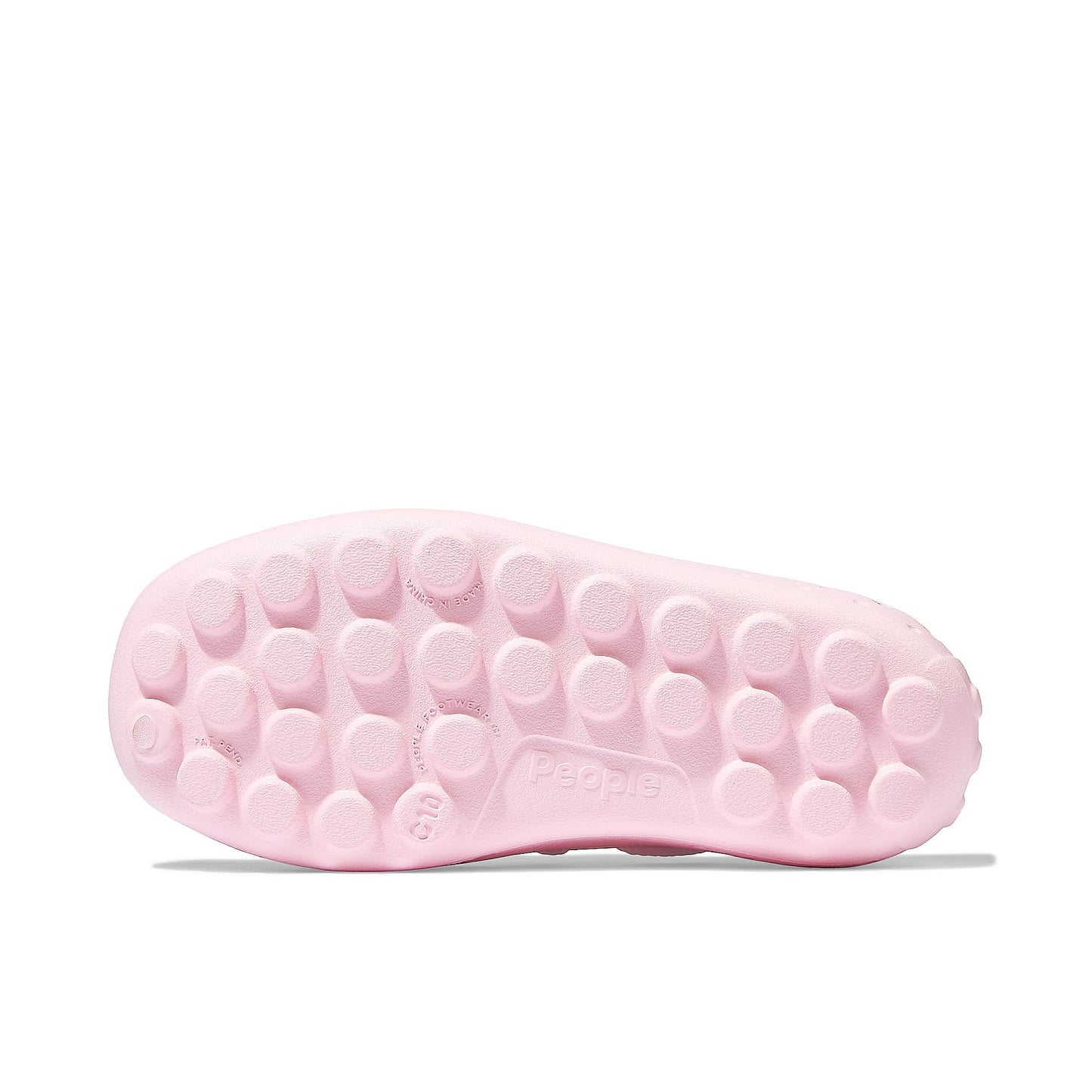 People Footwear Senna Kids - Waterproof Slip-On Rubber Loafers, Lightweight Durable Boat Shoes for Boys & Girls, Non-Slip Water Shoes for Outdoors (Cutie Pink/Yeti White)