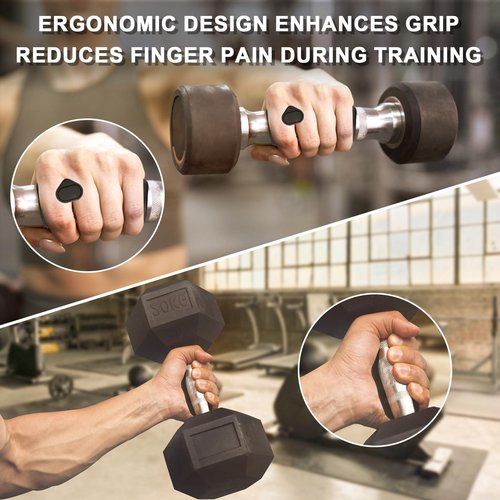 DecrPlus Rypt Grip for Weight Lifting Deadlift Rows-Rubber Anti-Slip Ergonomic Lifting Gloves for Men and Women Training Palm Protectors for Gym Intensive Training and Exercise (Black)