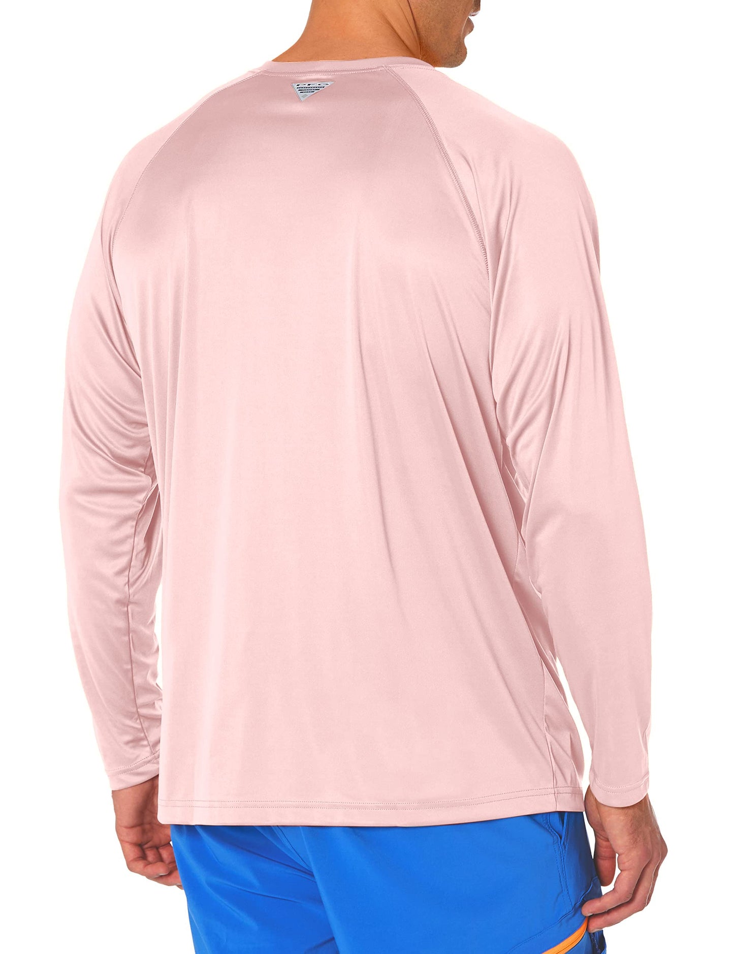 Columbia Men's Terminal Tackle Long Sleeve Big Shirt, Cherry Blossom/Vivid Blue, 3X