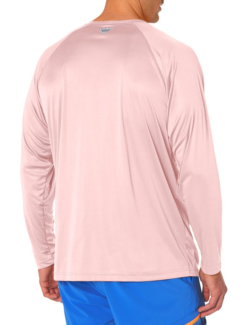 Columbia Men's Terminal Tackle Long Sleeve Big Shirt, Cherry Blossom/Vivid Blue, 3X