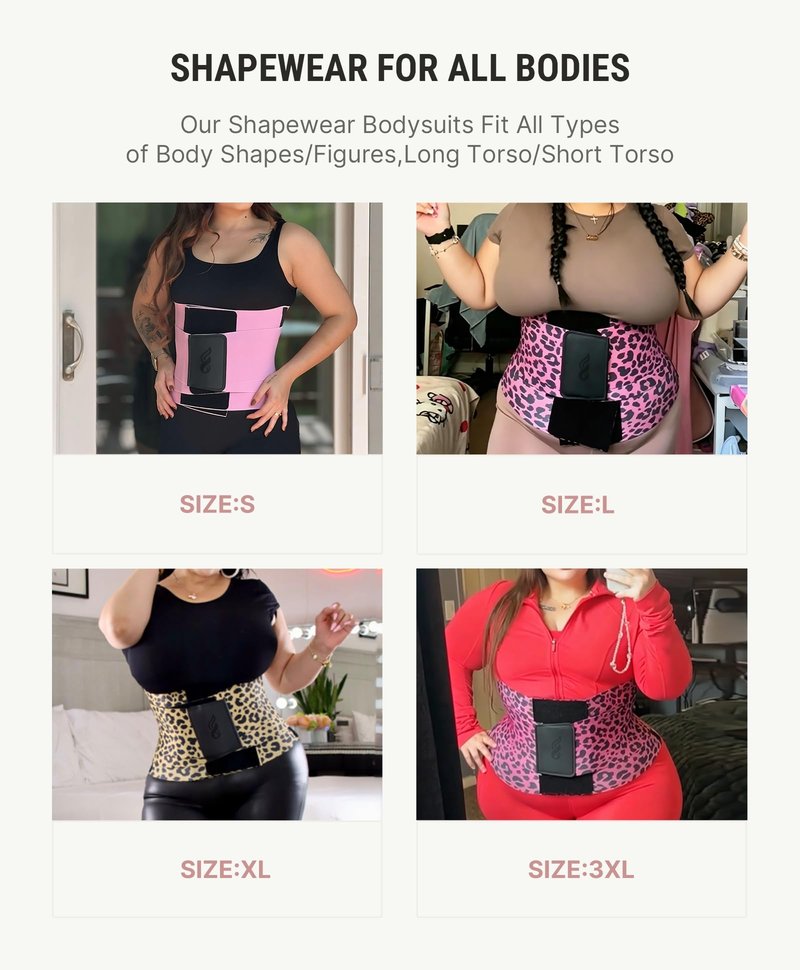 FeelinGirl Workout Waist Trainer Underbust Corsets Cincher Belt Hourglass Corset Body Shaper for Women Black L
