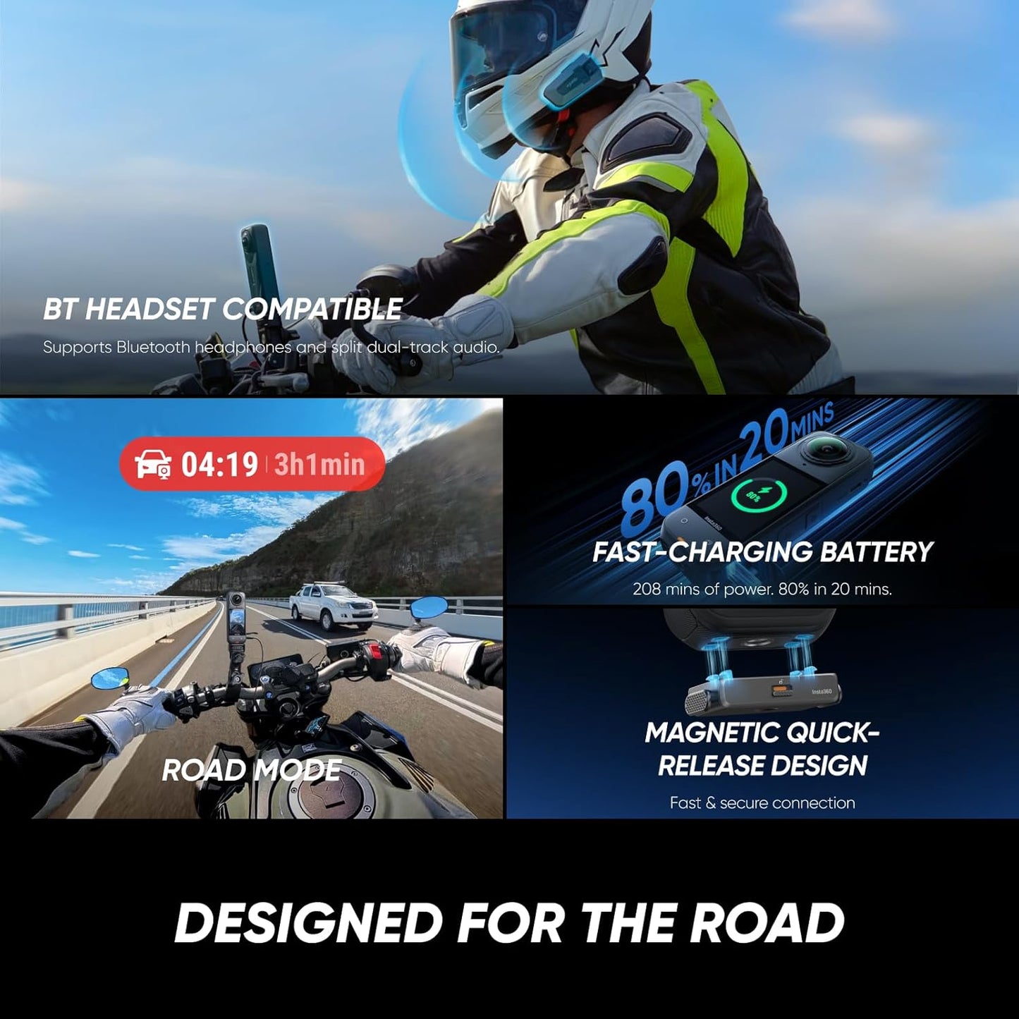 Insta360 X5 - Waterproof 8K 360° Action Camera, Leading Low Light, Invisible Selfie Stick Effect, Rugged and Replaceable Lens, 3-Hour Battery, Built-in Wind Guard, Stabilization, Triple AI Chip Design