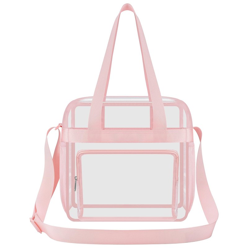 USPECLARE Clear Bag for Stadium Events, 12x6x12 Transparent Stadium Messenger Bag for Concerts, Work, Sports Games, Gym