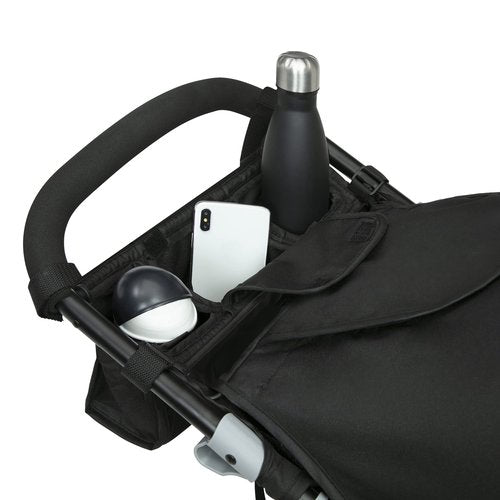 Delta Children Apollo Jogging Stroller - Shock Absorbing Frame with Large Canopy & Recline - Car Seat Compatible, Black