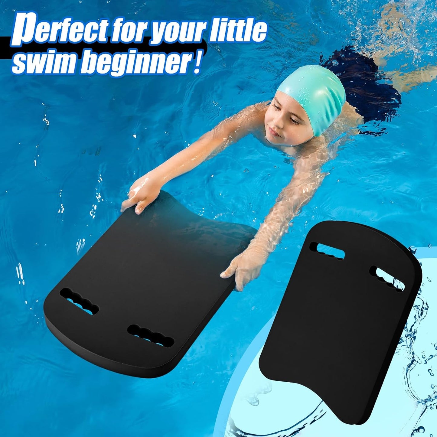 2 Pcs Swimming Kickboard Pull Buoy Set Training Aid Float Pull Buoy Leg Float Swimming Training Equipment Accessories for Hand Leg Adults Children Beginners Exercise Fitness