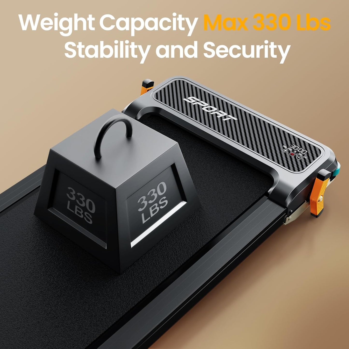 2 Side Walking Pad Treadmill with Incline Massage Function, 2 in 1 Under Desk Treadmills Walking Pad and Foot Massager for Home/Office, Portable Treadmill with Remote Control LED Display